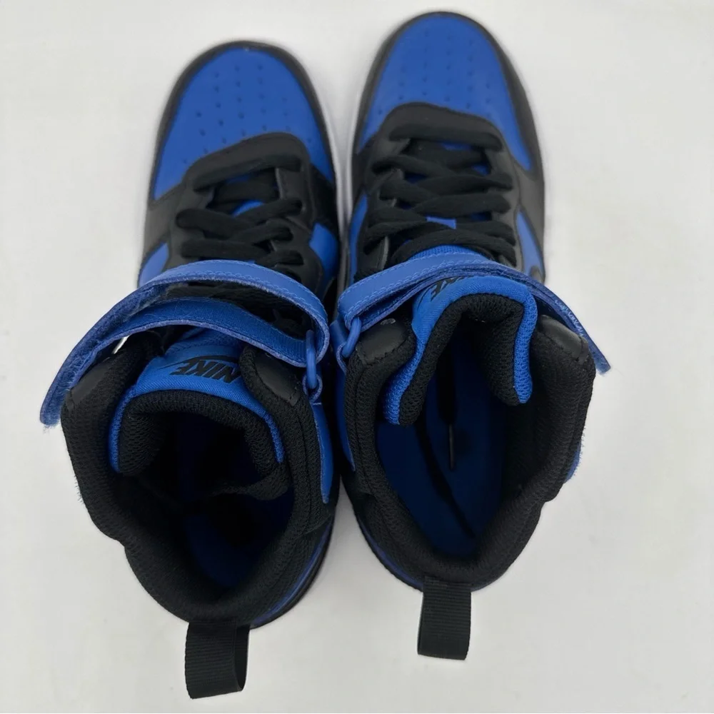 Nike Black and Blue High-Top Sneakers